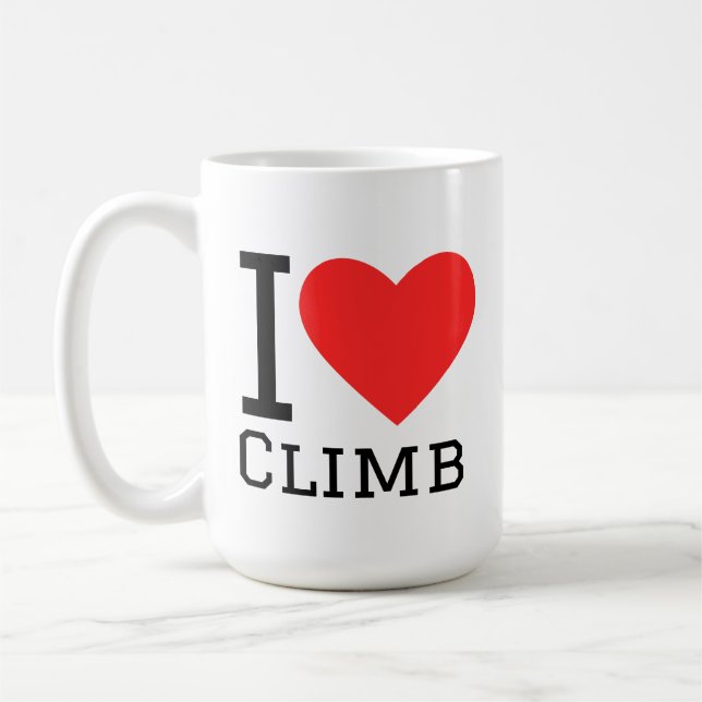 Caneca De Café I love climb (Esquerda)