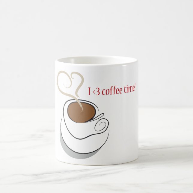 Caneca De Café I love coffee time! (Centro)