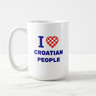 Caneca De Café I Love Croatian People