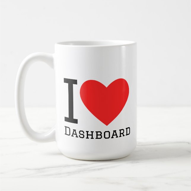 Caneca De Café I love dashboard (Esquerda)
