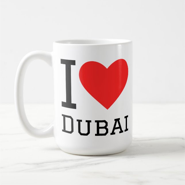 Caneca De Café I love dubai (Esquerda)