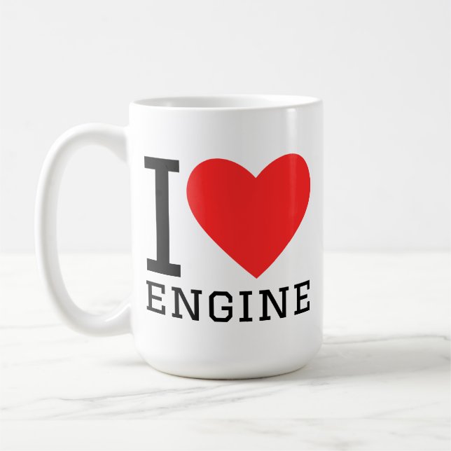 Caneca De Café I love engine (Esquerda)