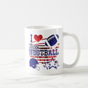 Caneca De Café I Love Football (Futebol Americano)