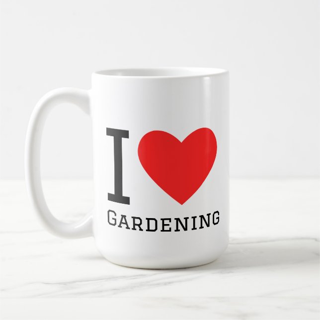 Caneca De Café I love gardening (Esquerda)