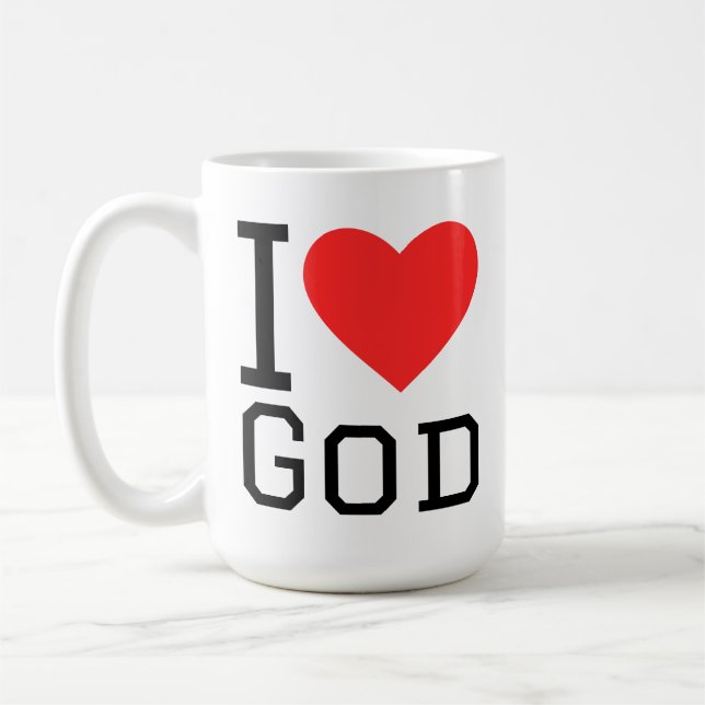 Caneca De Café I love god (Esquerda)