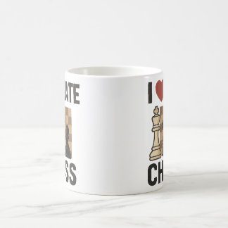 Caneca De Café I Love-Hate Chess cang