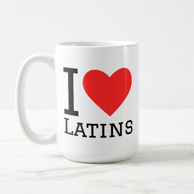 Caneca De Café I love latins  (Esquerda)