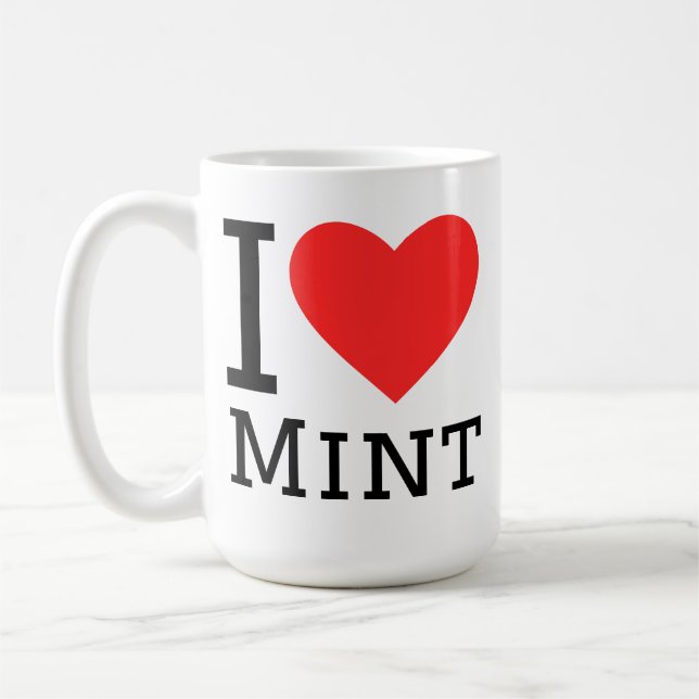 Caneca De Café I love mint (Esquerda)