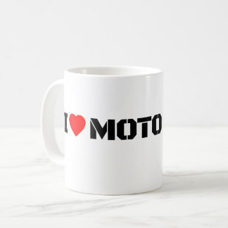 Caneca de Café I Love Moto Motocicleta