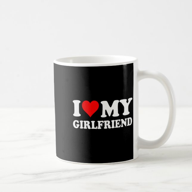 Caneca De Café I Love My Beautiful Girlfriend I Heart My Beautifu (Direita)