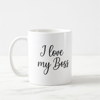 Caneca De Café I Love My Boss - QC Approved