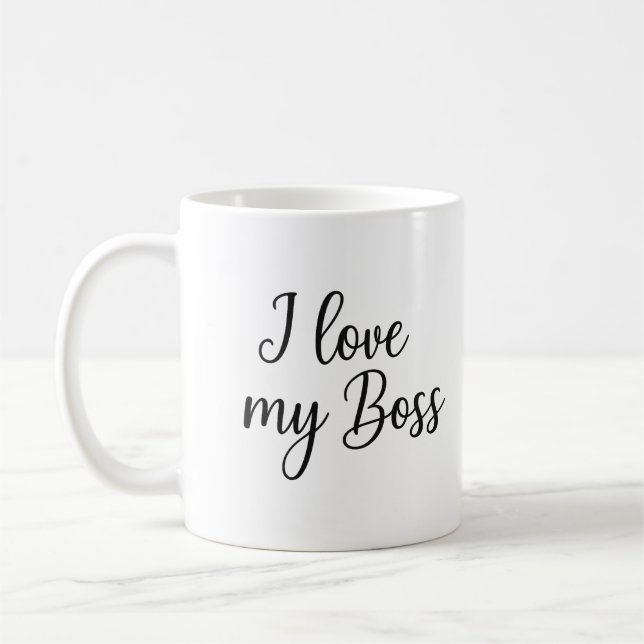 Caneca De Café I Love My Boss - QC Approved (Esquerda)