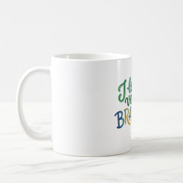 Caneca De Café I Love My Brazilian Version (Esquerda)