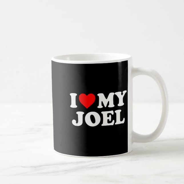 Caneca De Café I Love My Joel  (Direita)