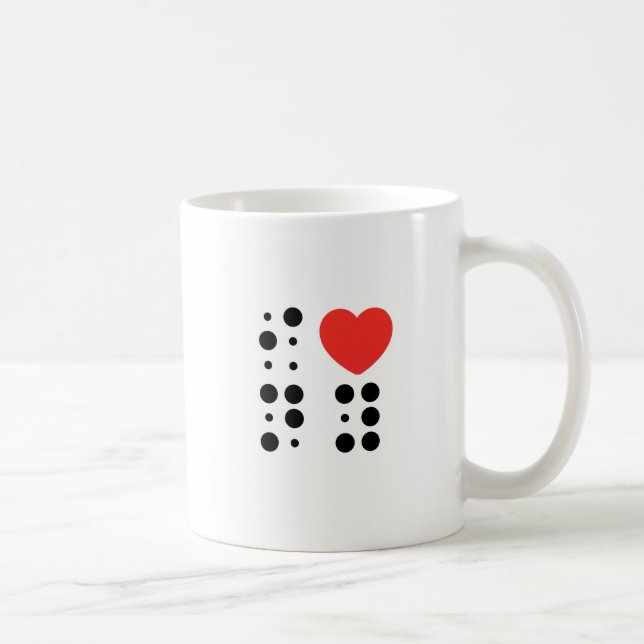 Caneca De Café I Love New York - Braille Version (Direita)
