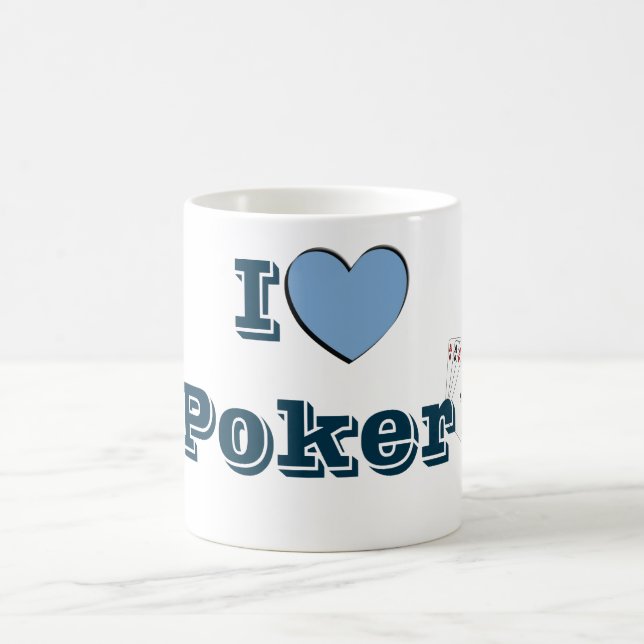 Caneca De Café I Love Póquer (Centro)