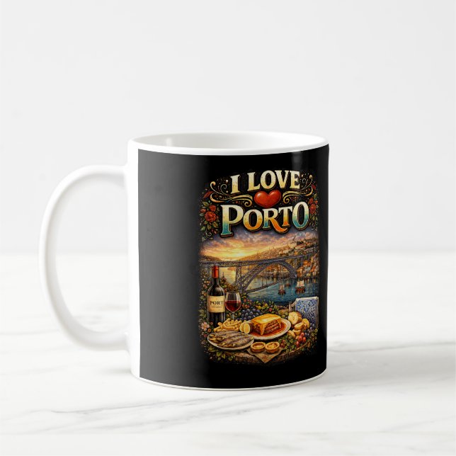 Caneca De Café I Love Porto (Esquerda)