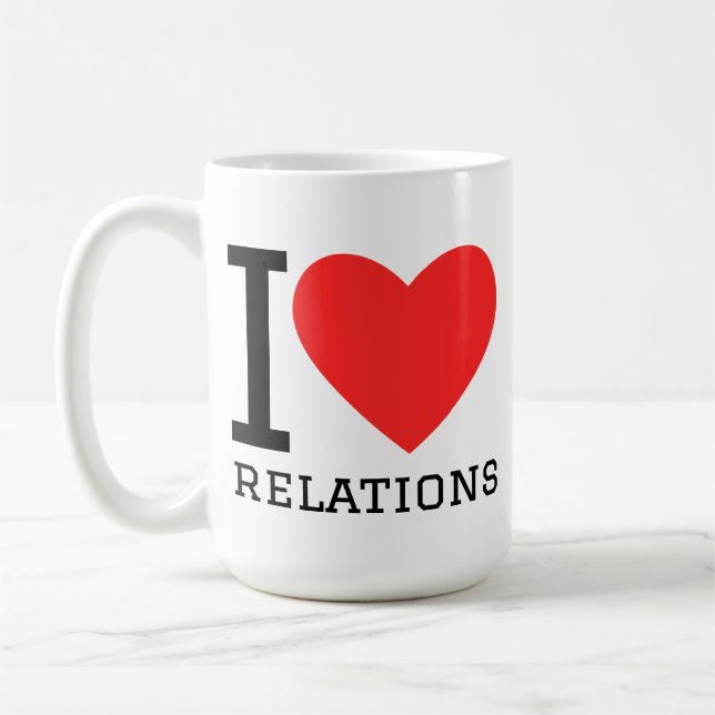 Caneca De Café I love relations (Esquerda)