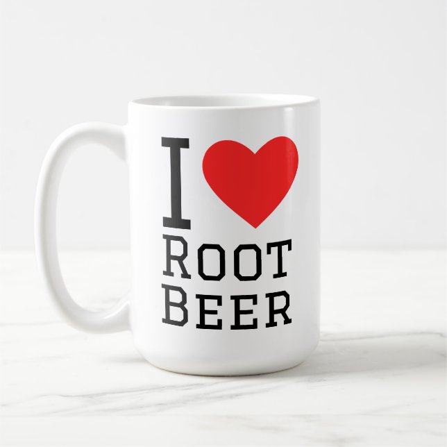 Caneca De Café I love root beer (Esquerda)