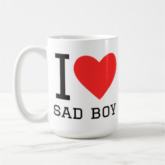 Caneca De Café I love sad boy 