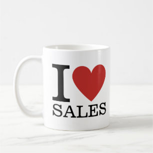 Caneca De Café I ❤️ Love Sales - Sales Department - Mug