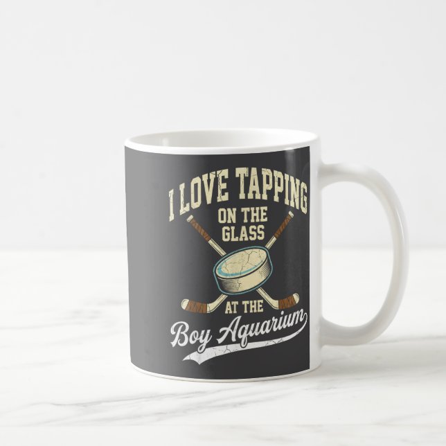 Caneca De Café I Love Tapng On The Oh Gl Boy Aquarium Hockey  (Direita)