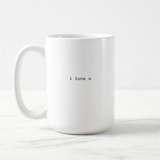 Caneca De Café i love u mug