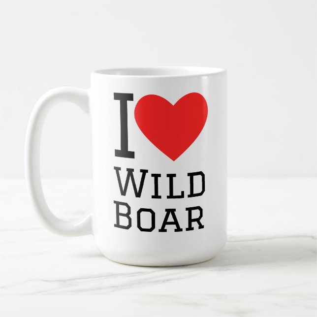 Caneca De Café I love wild boar (Esquerda)