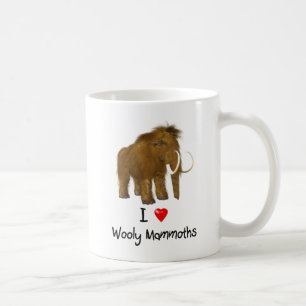 Caneca De Café "I Love Wooly Mammoths" Wooly Mammoth