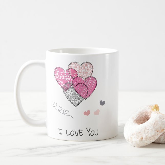 Caneca De Café I love you (Com Donut)
