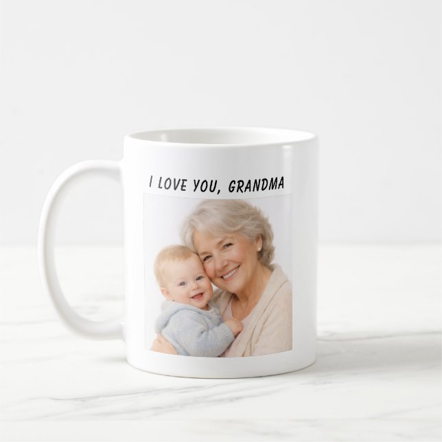 Caneca De Café I Love You Grandma Mug | Grandparents Day (Esquerda)