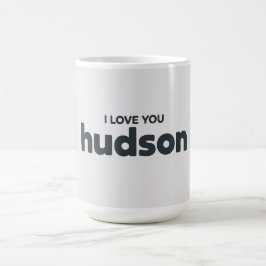 Caneca De Café I Love You Hudson