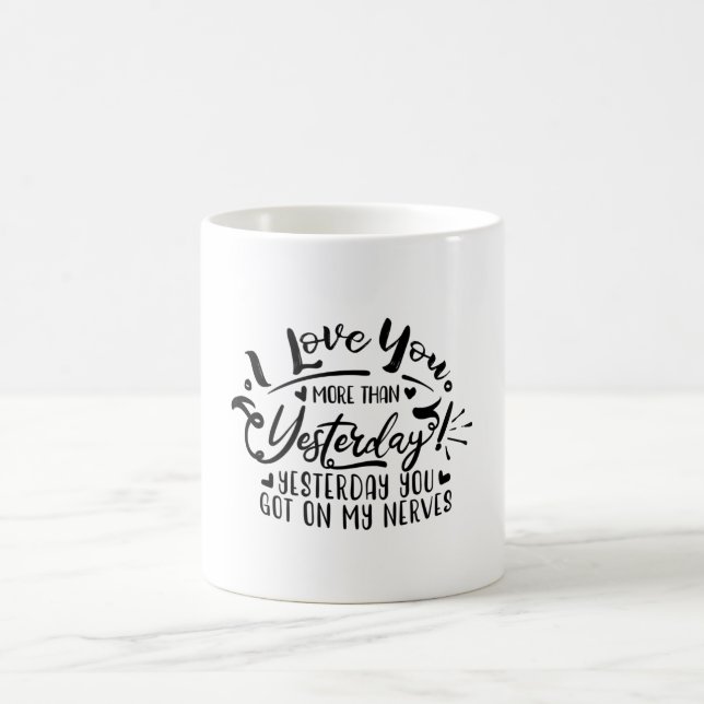 Caneca De Café i love you more than yesterday (Centro)