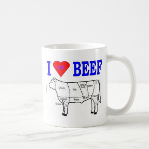 CANECA DE CAFÉ I LUV BEEF