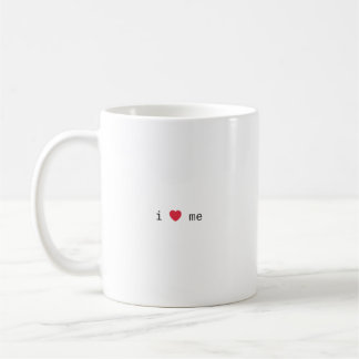 Caneca De Café I ❤️ me minimal coffee mug 
