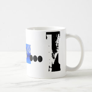 Caneca De Café I Monograma Tipografia Legal Grunge Mug