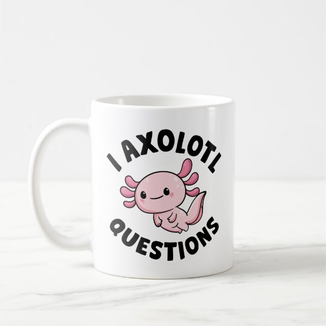Caneca De Café I Perguntas sobre Axolotl (Esquerda)