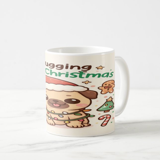 Caneca De Café I Pugging Love Christmas: A Christmas Classic (Frente Esquerda)
