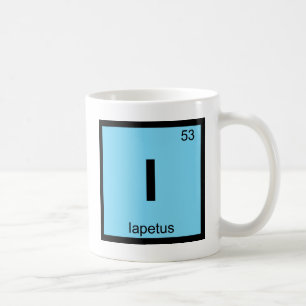 Caneca De Café I - Química do Titã Iapetus Símbolo da Tabela Peri