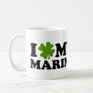 Caneca De Café I (shamrock) Meu M A R I N E