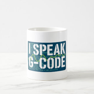 Caneca De Café I Speak G-Code CNC Machinist Programmer Funny 