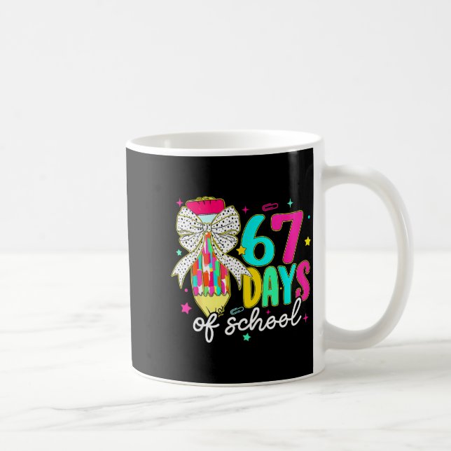 Caneca De Café I Survived 67 Days Of School Funny 67 Meme Teacher (Direita)
