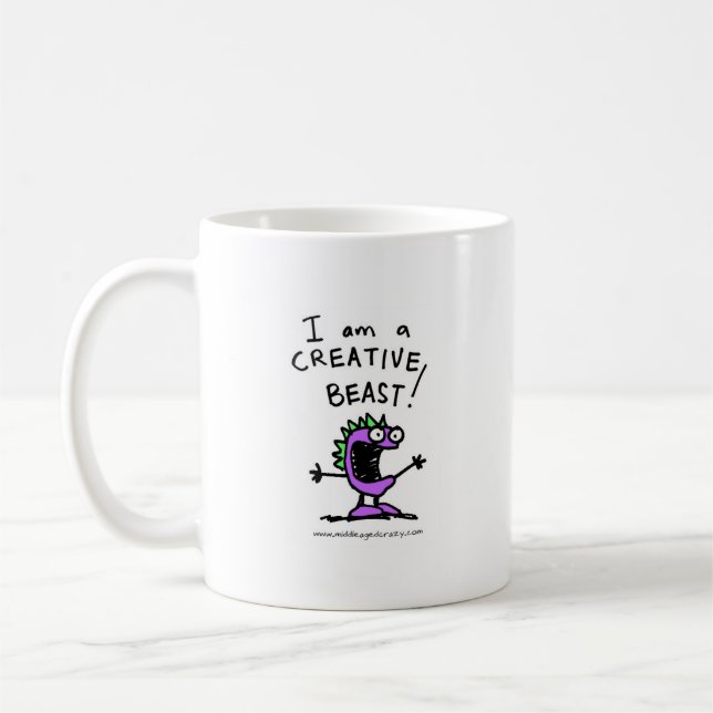Caneca De Café iamabeast, iamabeast_logo (Esquerda)