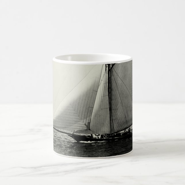 Caneca De Café Iate de 1891 americanos no mar (Centro)