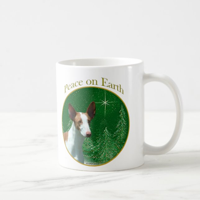 Caneca De Café Ibizan Hound Peace (Direita)