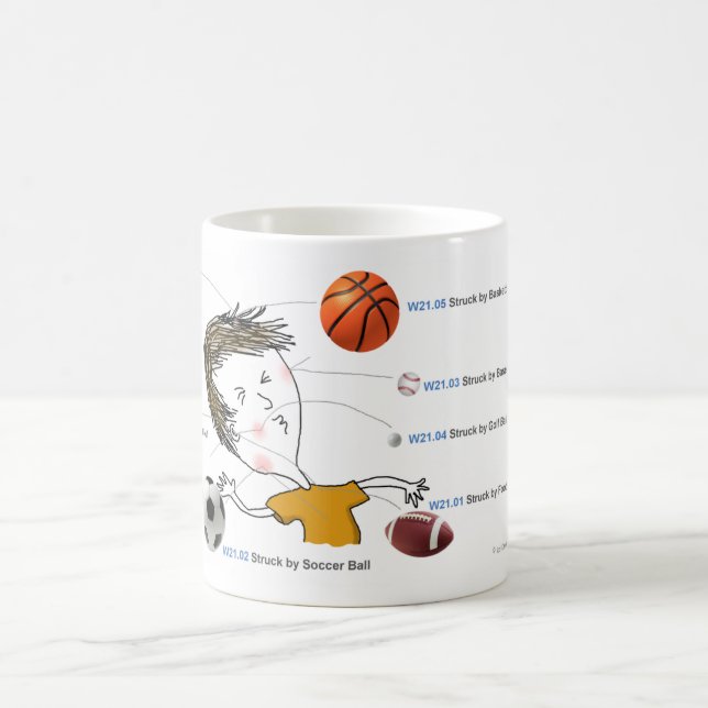 Caneca De Café ICD-10: W21 golpeado por bolas (Centro)