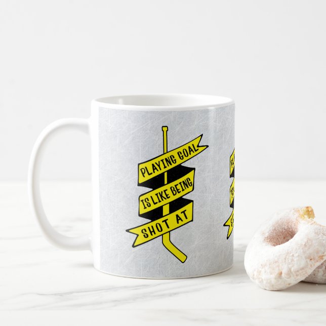 Caneca De Café Ice Hockey Goalie Cotação Café Mug (Com Donut)