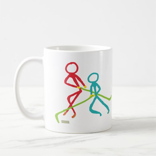 Caneca De Café Ice Hockey Stickmen (Esquerda)