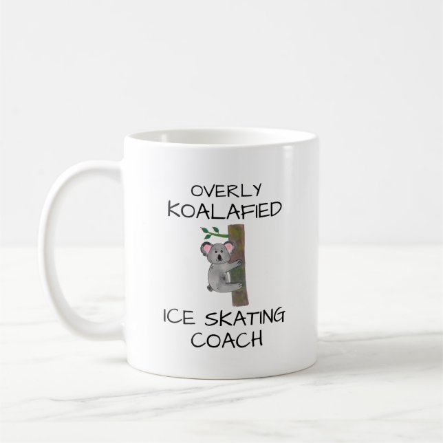 Caneca De Café Ice Skating Coach Teacher Figure Skate Gift (Esquerda)