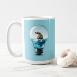 Caneca De Café Iceberg da Lâmpada - Urso Polar em uma Lâmpada